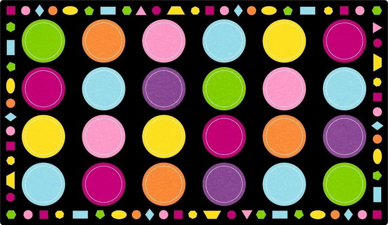 Photo 1 of Booooom Jackson Classroom Rug Elementary 24 Spots Large Puzzle Classroom Carpet Preshool Rug for School, Colorful Area Rug Preschool Rug, 7.5 x 13 ft (7.5x13 ft, NPuzzle-009)
