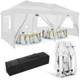 Photo 1 of YITAHOME 16x32 ft Outdoor Heavy Duty Party Tent Wedding Event Shelters Upgraded Galvanized Canopy with Large White Roof, Removable Sidewalls & 3 Storage Bags