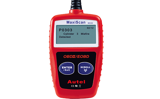 Photo 1 of Quickly scan and define vehicle Diagnostic Trouble Codes (DTCs) with this easy-to-use, compact code reader with the ability to view Freeze Frame Data, check I/M Readiness (Emissions) and monitor status. The MS309 is a go-to tool for quick vehicle health s