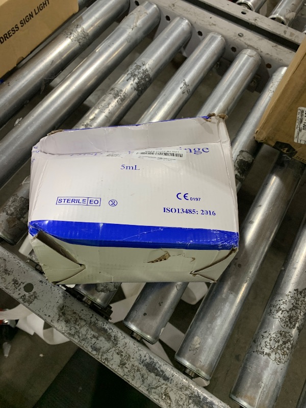 Photo 1 of 100 Pack Disposable 5ml/cc Lab Syringes with 22Ga 1.25 Inch Needle Luer Lock, Individually Sealed Packed