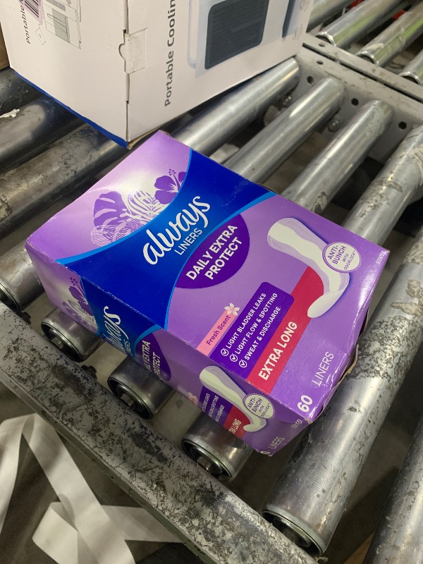 Photo 1 of Always Daily Extra Protect Liners, Extra Long Length, Scented Panty Liners, Feel Clean and Comfortable for up to 10 Hours, 60 Count (Packaging May Vary)