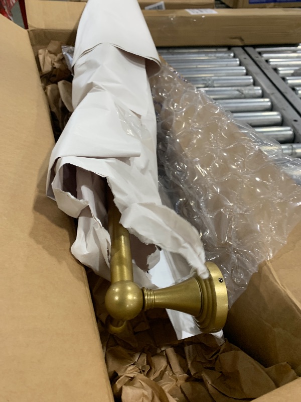 Photo 1 of Allied Brass SG-41-30-PEG-SGL Sag Harbor Collection 30 Inch Towel Bar with Integrated Hooks, Spanish Gold