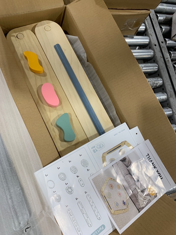 Photo 1 of AmazingJoy Balance Beam Wooden Balance Board Stepping Stones Montessori Toy for Kids 3-5 Toddler Gross Motor Skills Build Coordination Gymnastics Obstacle Course Indoor Outdoor Gift 6pcs