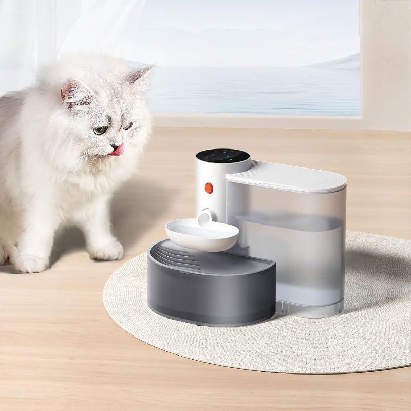 Photo 1 of Smart Cat Water Fountain with Self-Refill Tipping Sewage Separation Pet Water Dispenser