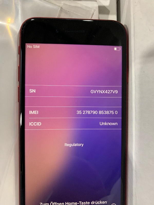 Photo 1 of Apple iPhone SE 3rd Gen, 64GB, RED - Unlocked (Renewed)