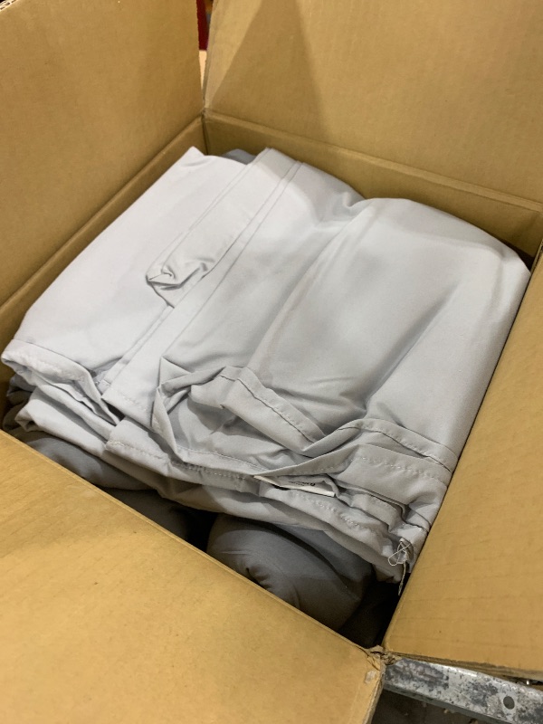 Photo 1 of Maple&Stone Queen Size Comforter Set 7 Pieces Bed in a Bag - Down Alternative Bed Set with Sheets, Pillowcases & Shams, Soft Reversible Duvet Insert for Queen Bed, Dark Grey & Light Grey