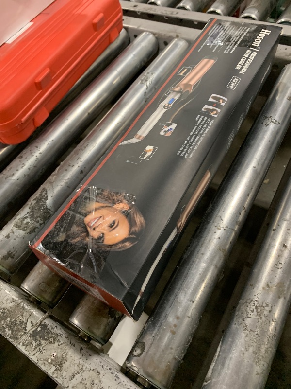 Photo 1 of Hoson 2 Inch Curling Iron Large Barrel, Long Barrel Curling Wand Dual Voltage, Ceramic Tourmaline Coating with LCD Display, Glove Include