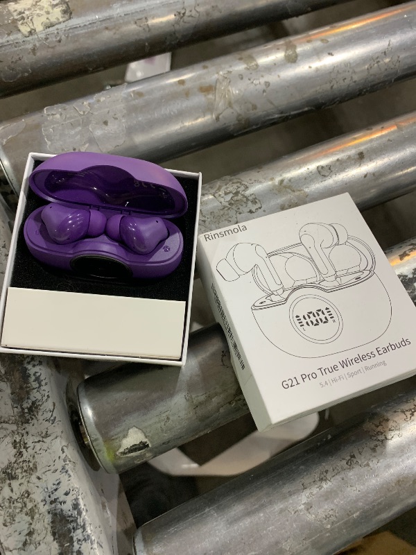 Photo 1 of Wireless Earbuds Bluetooth Headphones, 2025 Ear buds Deep Bass Hi-Fi Stereo, 4 ENC Noise Cancelling Mic, USB Fast Charging in-Ear Earphones, IP7 Waterproof Workout Sport for Laptop Pad Android iOS
