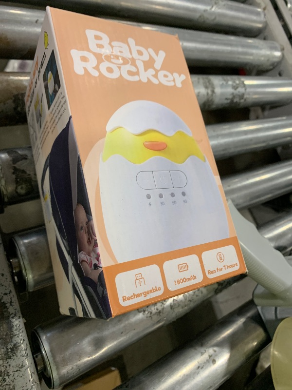 Photo 1 of Rechargeable Baby Rocker for Strollers - 5 Vibration Speeds & 4 Timer Modes, Universal Portable Bouncer with Memory Function, Quiet Vibration Soother for Newborns to Toddlers & with 2 Brackets
