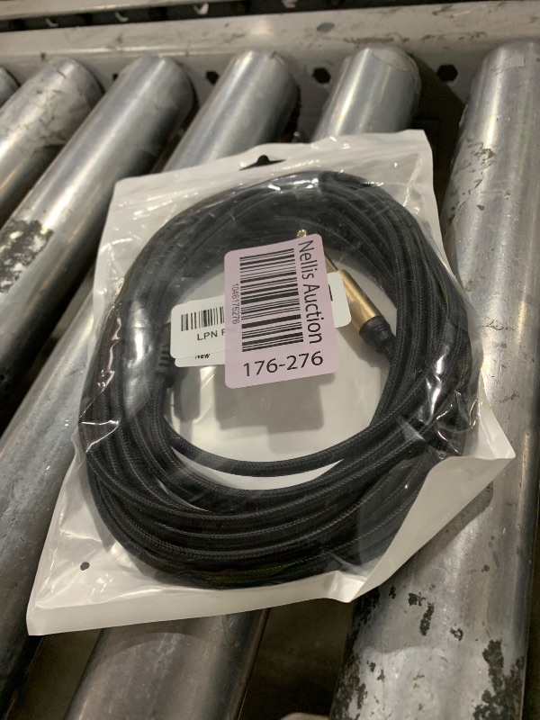 Photo 1 of UVOOI Guitar Cable 20 ft, Instrument Cable Braided Male to Male 1/4 inch Electric Guitar AMP Cord Right Angle 90 Degree Tweed Noiseless for Bass Acoustic Guitar Speaker Amplifier Keyboard Mandolin