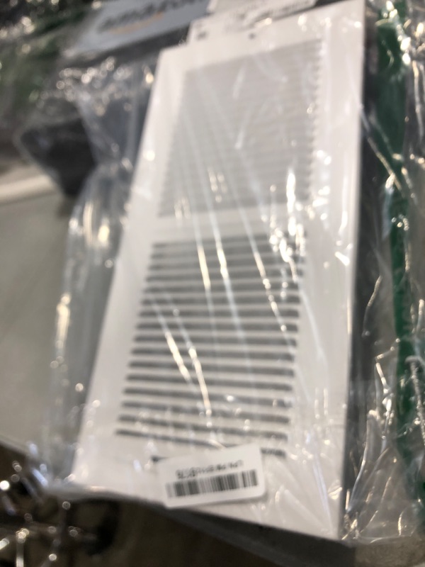 Photo 1 of Hart & Cooley 661 Series 10" x 5" White Ceiling or Sidewall Register (6611005)