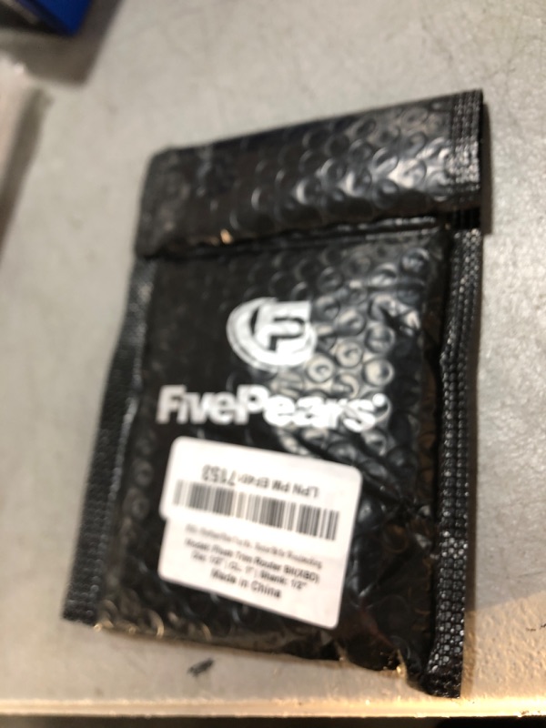 Photo 1 of FivePears Flush Trim Router Bits 1/2 Inch Shank, 1/2 Inch Cutting Diameter, 1 Inch Cutting Length, Bottom Bearing Flush Straight Cut Trim Router Bit for Woodworking.