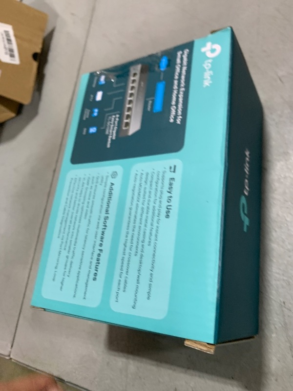 Photo 1 of TP-Link 8 Port Gigabit Switch | Easy Smart Managed | Plug & Play | Desktop/Wall-Mount | Sturdy Metal w/ Shielded Ports | Support QoS, Vlan, IGMP and LAG (TL-SG108E)