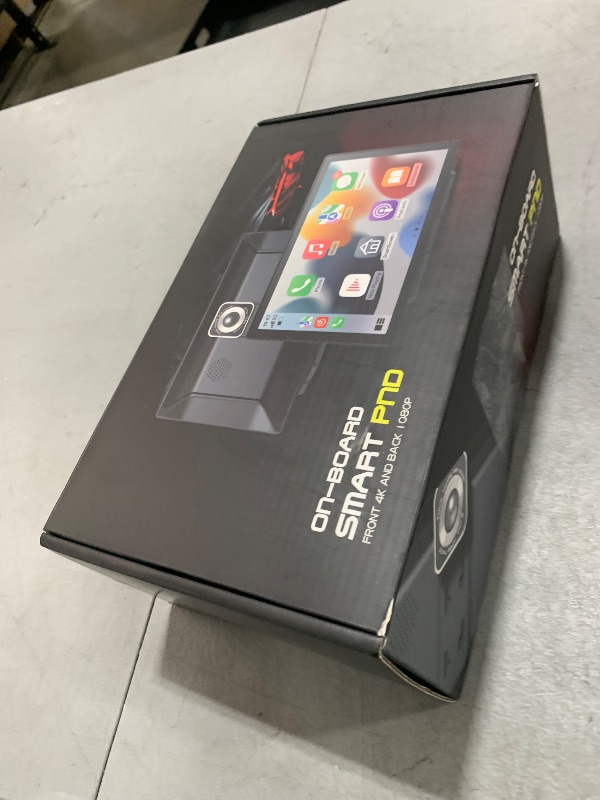 Photo 1 of Wireless CarPlay Screen - 9'' Portable Car Stereo with 4K Dash Cam, 1080P Backup Camera, Satellite Radio, Apple CarPlay & Android Auto, GPS Navigation/AirPlay/Voice Control