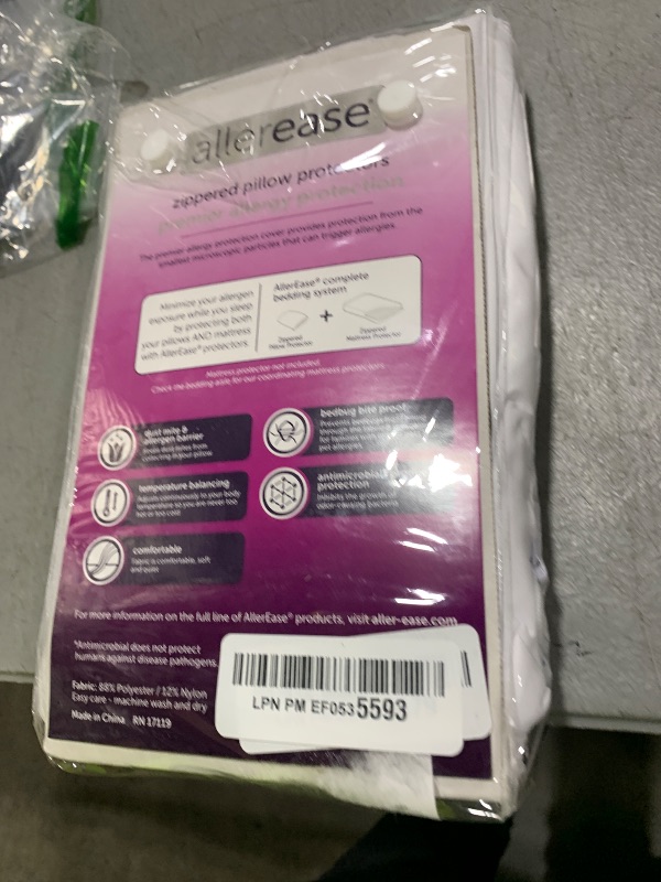 Photo 1 of Set of 4 King AllerEase Pillow Protectors - Temperature Balancing, Allergist Recommended - Premium Breathable, Zippered Protectors