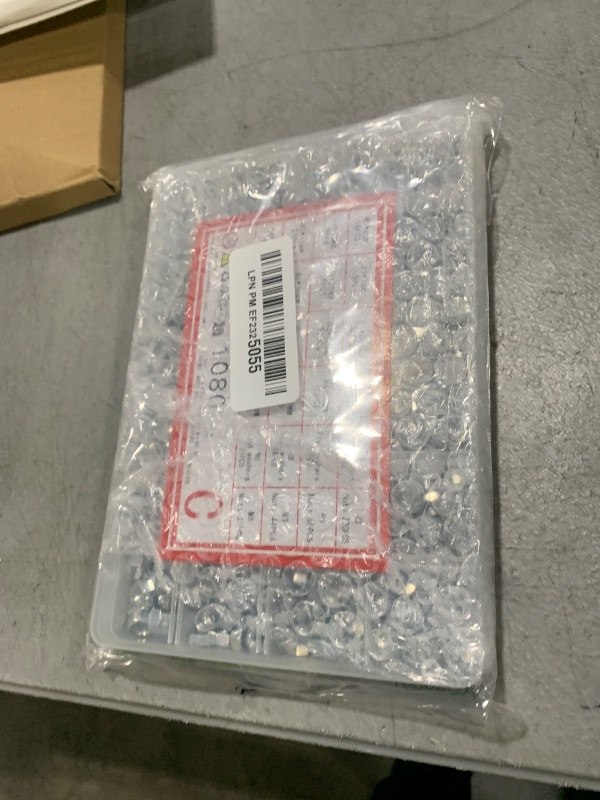 Photo 1 of wugongshan 1080 Pcs Screws Bolts and Nuts Assortment Kit, Metric Machine Screws and Nuts and Flat Washers, M3/M4/M5/M6 Cross Slotted Round Head Bolts Sets (C)