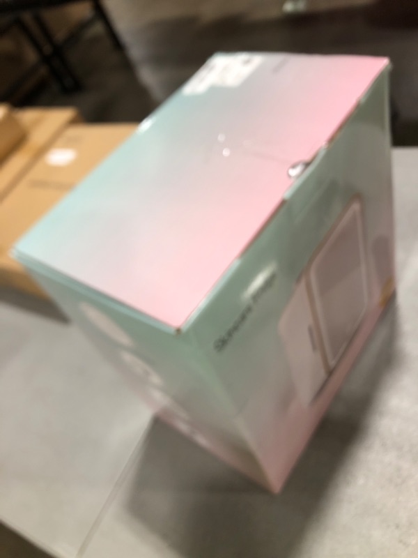 Photo 1 of YLFU Skincare Fridge, 6L/10 Can Mini Fridge for Bedroom with Dimmable LED Mirror, Portable Cooler & Warmer Small Compact Refrigerator for Skincare, Cosmetics, Bedroom and Office, White