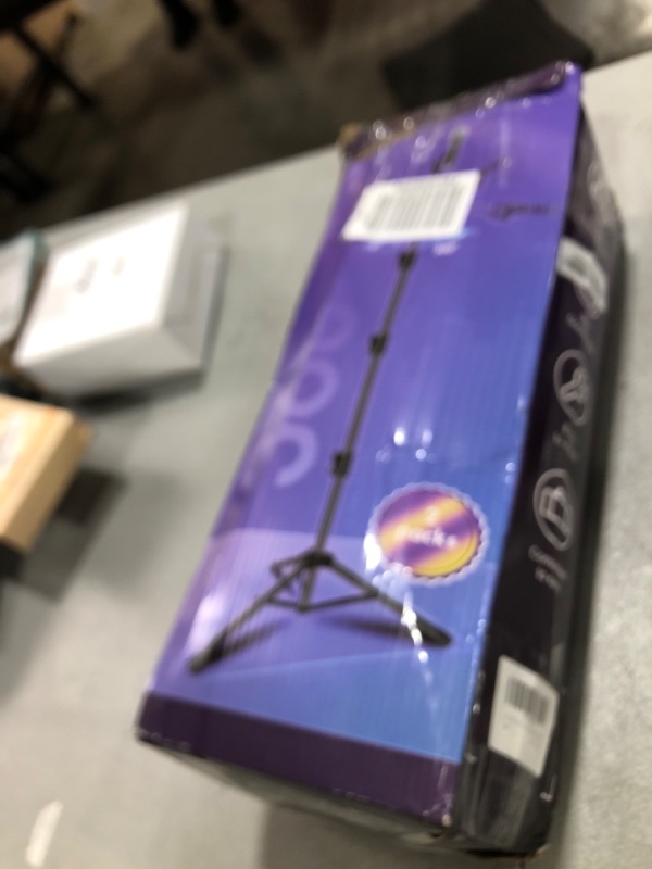 Photo 1 of 2 Pack Mic Stand Gooseneck Microphone Boom Stand for Singing Height Adjustable from 24” to 67” with 2 Mic Clips for Adults and Kids Singing Lecture Stage