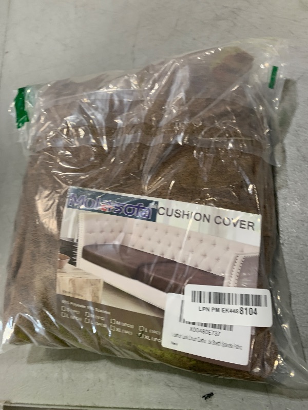 Photo 1 of Leather Like Couch Cushion Covers Sofa Slipcovers Sets Couches Furniture Protector Covers for Sectional Armchair Loveseat Stretch Spandex Fabric, Machine Washable (3 Cushion XL Sofa, Light Brown)