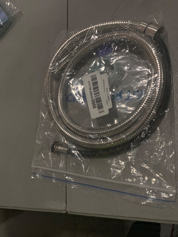 Photo 1 of TEELLA 59" Shower Hose, Extra Long 304 Stainless Steel Handheld Shower Head Hose Extension/Replacement, Flexible & Durable, G1/2 Universal Insert & Nut