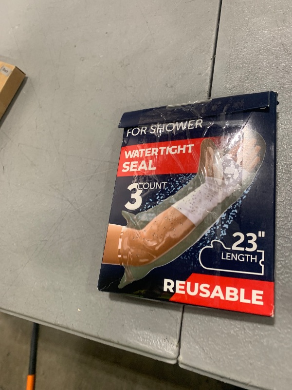 Photo 1 of 100% Waterproof Cast Covers for Shower Arm - Tight Seal - 3pk Adult Reusable Cast Protectors - Half Arm Bag Sleeves