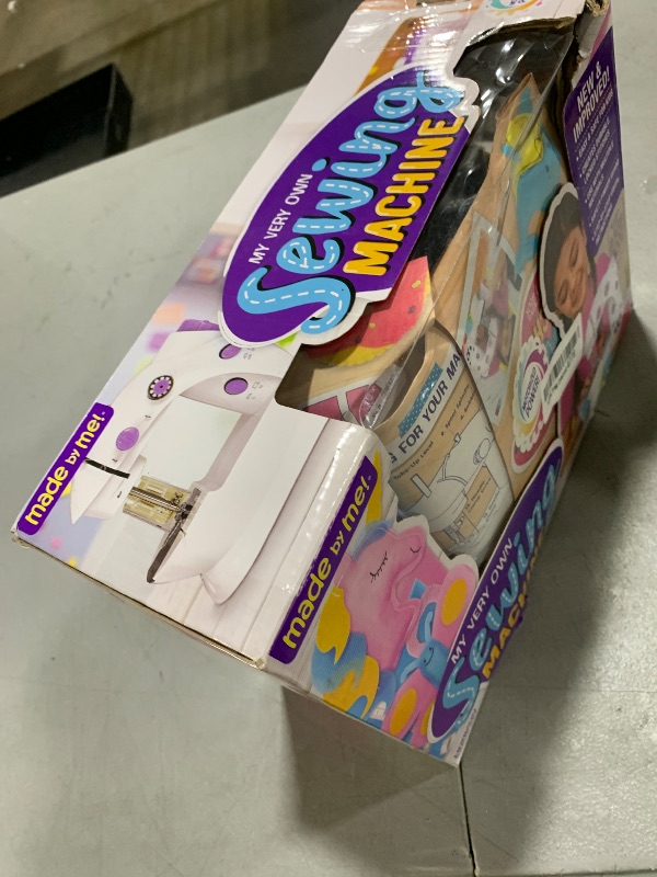 Photo 1 of Made By Me My Very Own Sewing Machine for Beginner, Portable Battery Powered First Sewing Machine for Kids Ages 8+, Includes Fabric, Thread, Measuring Tape, & Stuffing,