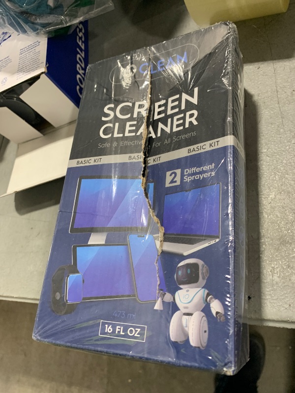 Photo 1 of Screen Cleaner Spray (16oz - 473ml) – Best Large Cleaning Kit for LCD LED OLED TV, Smartphone, iPad, Laptop, Touchscreen, Computer Monitor, Electronic Devices, Microfiber Cloth Wipes and 2 Nozzles