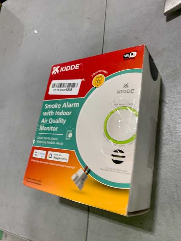 Photo 1 of Kidde Smart Smoke Detector & Indoor Air Quality Monitor, WiFi, Alexa Compatible Device, Hardwired w/Battery Backup, Voice & App Alerts