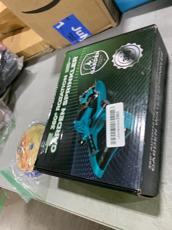 Photo 1 of Joeys Sprinkler for Yard, Rotating Garden Sprinkler for Large Area Coverage, Lawn and Yard Sprinklers (Green)