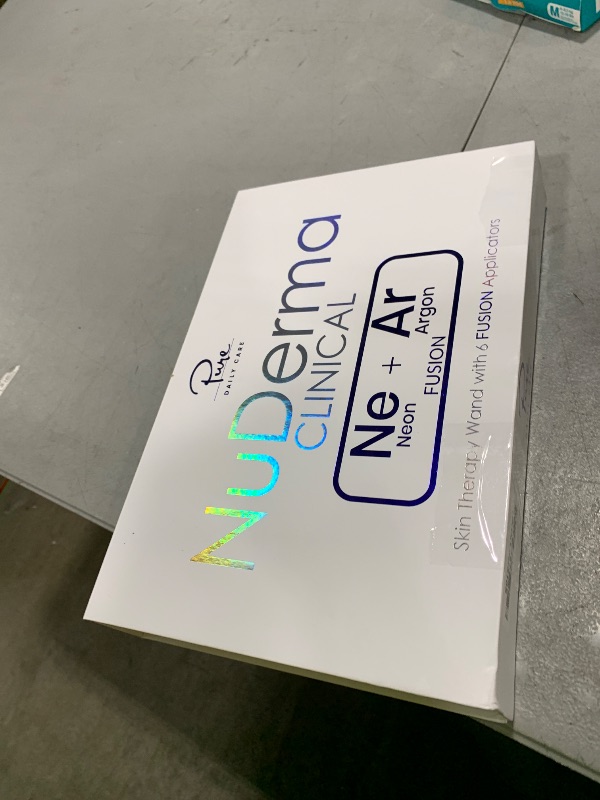 Photo 1 of NuDerma Clinical Skin Therapy Wand - Portable Skin Therapy Machine w 6 Fusion Neon + Argon Wands – Anti Aging - Clarifying - Skin Tightening & Radiance - Wrinkle Reducing