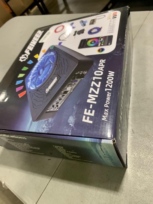 Photo 1 of Feikeer 2025 10" 1200W UnderSeat Car Subwoofer, with Multicolor LED Lighting, Deep Bass Enhancement. Subwoofer and Amp Package for a Dynamic Driving Experience with Bass Melodies
