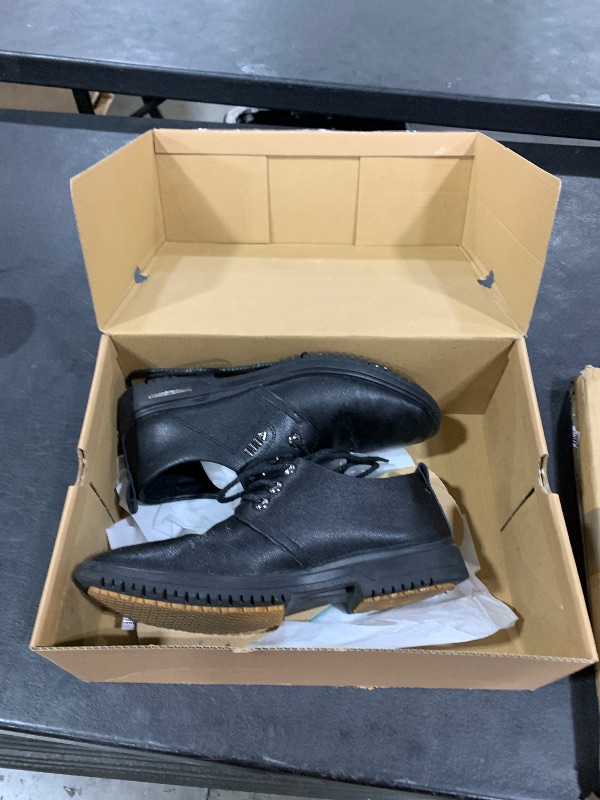 Photo 1 of DINGGU Non Slip Work Shoes for Men Waterproof Mens Slip Resistant Shoes?Comfortable Food Service Kitchen Restaurant Chef Work Shoes Black 8