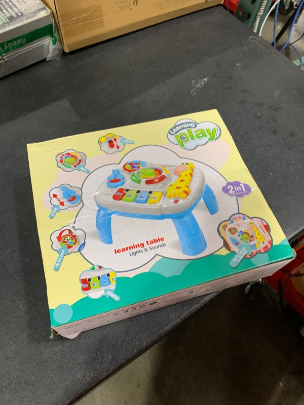 Photo 1 of Baccow Baby Toys 6 to 12-18 Months Musical Educational Learning Activity Table Center Toys for Toddlers Infants Kids 1 2 3 Year Olds Boys Girls Gifts Size 9.7 x 8.7 x 7.1 Inches