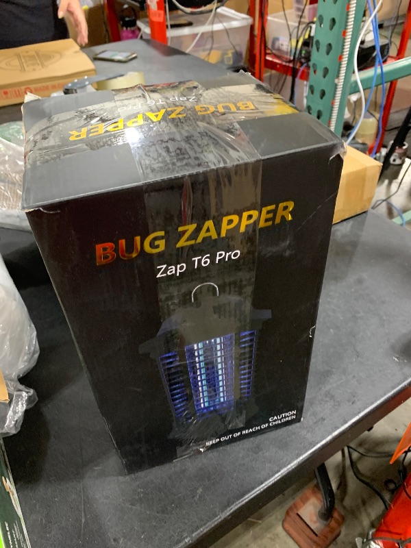 Photo 1 of GOOTOP Bug Zapper Outdoor, Mosquito Zapper, Electric Fly Zapper, Mosquito Killer, Fly Traps, 3 Prong Plug, Flying Insects Zapper Indoor Outdoor 90-130V, 4200V, ABS Plastic Outer (Black)