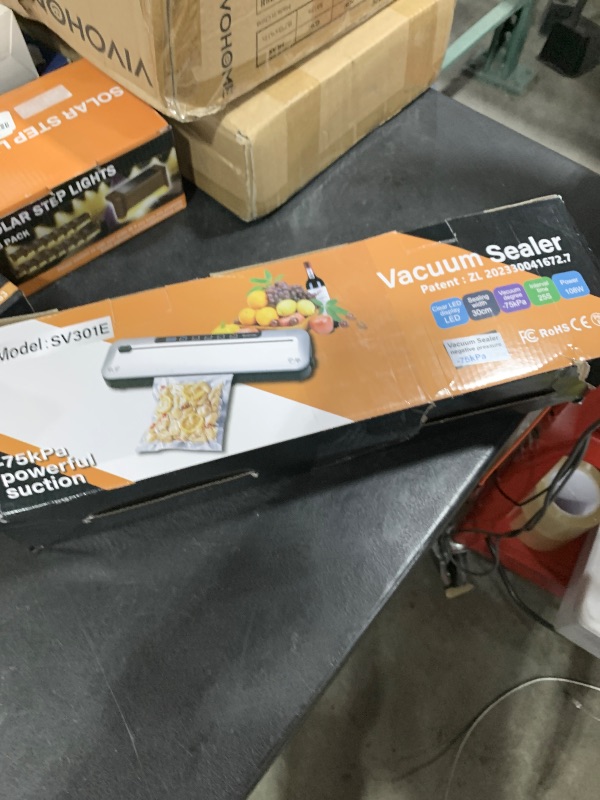 Photo 1 of Vacuum Sealer Machine,75 Kpa Precision Suction Power 6-in-1 Food Sealer with Digital Timer, Dry & Moist Food Modes, Compact Design with 10 Vacuum Bags & Built-in Cutter(Sliver)