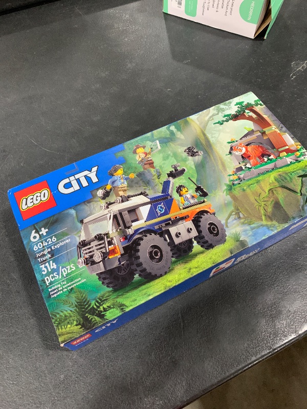 Photo 1 of LEGO City Jungle Explorer Off-Road Truck, Jungle Toy Building Set for Kids Aged 6 and Up, Fun Birthday Gift Idea, Off-Road Toy Truck Vehicle, 3 Adventurer Minifigures, Tiger Figure and Car Toy, 60426