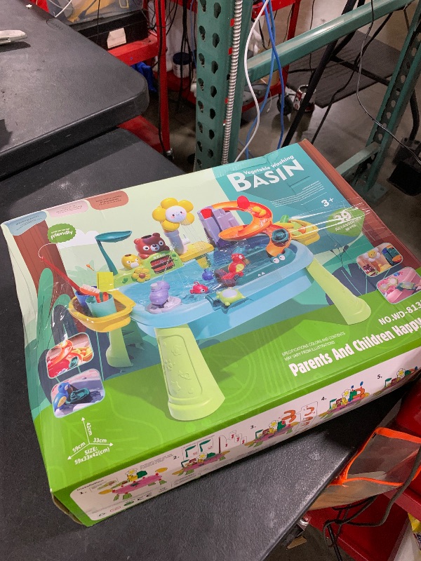 Photo 1 of MOISTAR Water Table for Toddlers 1-3 with Electric Water Pump, Water and Sand Table for Kids Ages 4-8, Play Sink with Running Water, Outdoor Toys for Boys and Girls