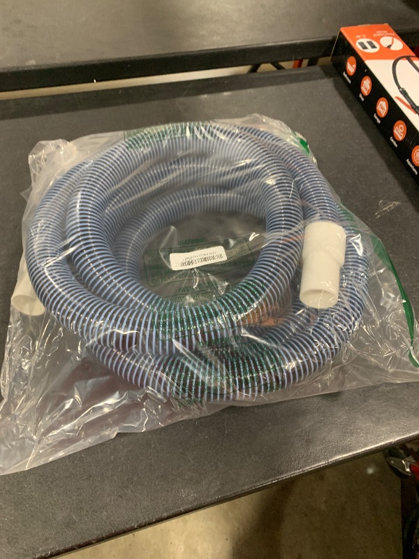 Photo 1 of BEWAVE Pool Vacuum Hose, Above/In Ground Manual Heavy Duty Swimming Pool Hose with Swivel Cuff, 1-1/2 In x 18 Ft
