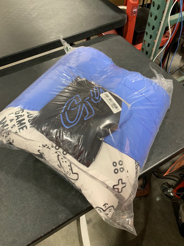 Photo 1 of Feelyou Gaming Comforter for Boys Teen Video Game Bedding Set for Kids Gamer Comforter for All Season Gamepad Home Decor for Comforter Set Full Size,1 Comforter with 2 Pillowcases Blue Black Grey