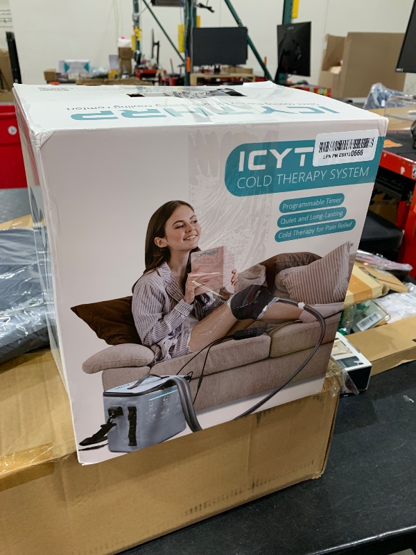 Photo 1 of ICYTHRP Cold Therapy Machine with Programmable Timer, Portable Ice Machine for Knee After Surgery, Knee Replacement Recovery System for Pain Relief w/Compression Pad for Shoulder, Hip and Ankle