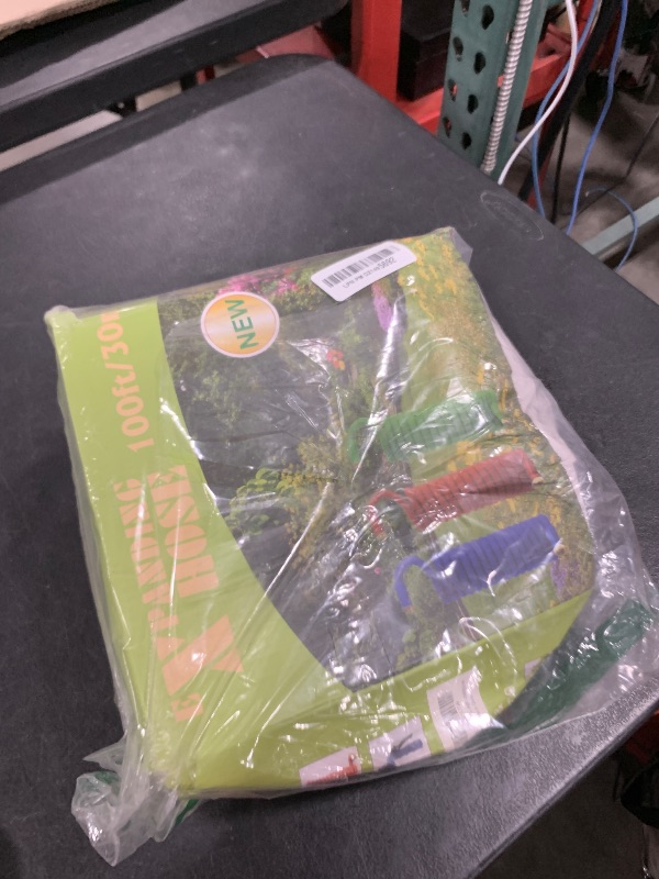 Photo 1 of Garden Hose 100 ft, 2025 New Ultra Lightweight & Flexible Water Hose 100ft, 10 Pattern Spray Nozzle, Leak-Proof Solid Brass Fittings, High-Density Outer Fabric & Durable Inner Core, No Kink, No Tangle