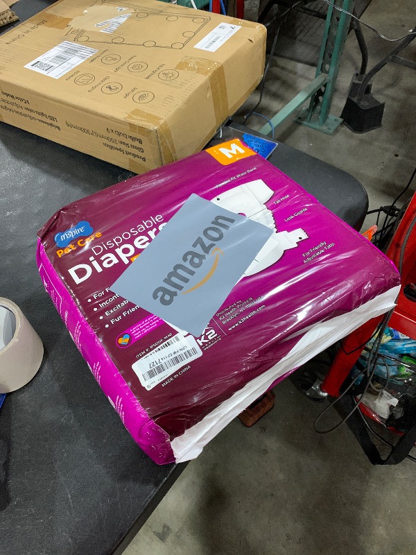 Photo 1 of Inspire Pet Care Dog Diapers Female Dogs | Bulk Value Doggie Incontinence, Accidents, for Heat, Pee or Period and Housebreaking (Medium (48 Count))