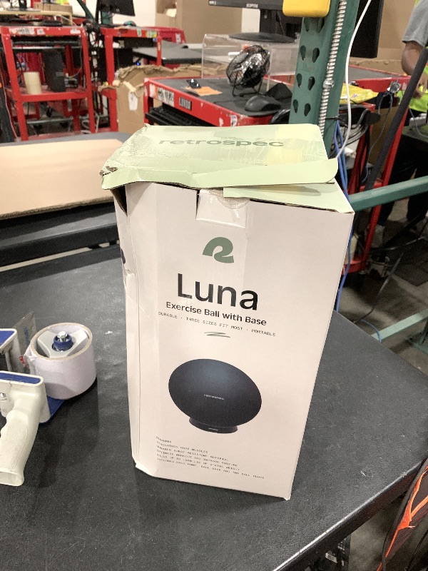 Photo 1 of Retrospec Luna Exercise Ball - 55, 65, or 75cm Yoga Ball for Workouts, Stability, Pregnancy - Swish Balance Ball w/Pump & Base for Office & Home Gym