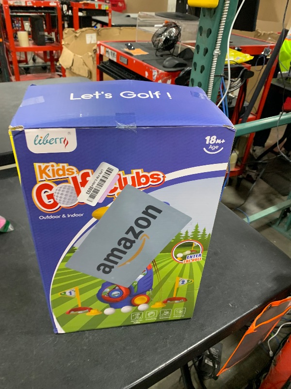 Photo 1 of Liberry Toddler Golf Set for 2 3 4 5 Years Old Boys Girls, Upgraded Kids Golf Clubs Set with Golf Cart, Putting Mat, Outdoor Indoor Sports Toy Birthday Gift, Blue