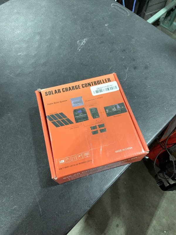 Photo 1 of Saooer 100A MPPT Solar Charge Controller, 12/24/36/48V, LCD Display, Dual USB, Black