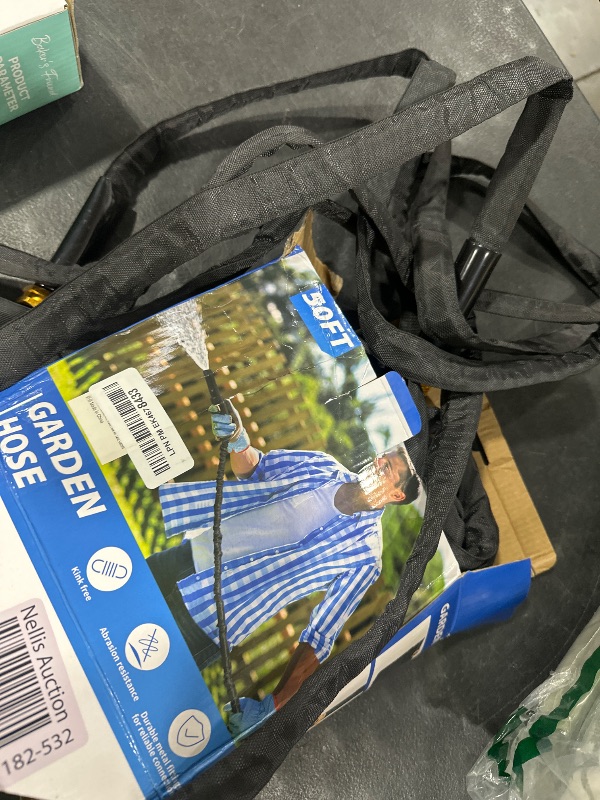 Photo 1 of Toolasin Garden Hose 50ft, Non-Expanding, Lightweight, Leak-Proof Metal interface, No-Knots, Portable, Wear-Resistant, Sturdy, Flexible, 3/4GHT, Water Hose for Yard, Garden