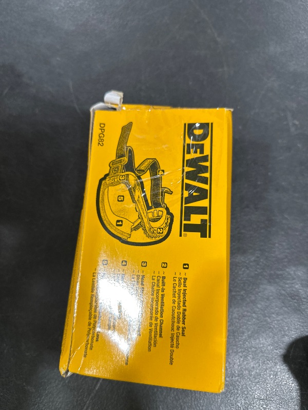 Photo 1 of DEWALT DPG82-11 Concealer Clear Anti-Fog Dual Mold Safety Goggle, Clear Lens, 1 Pair