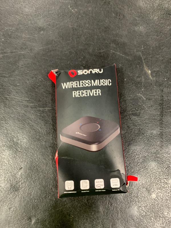 Photo 1 of SONRU Bluetooth 5.3 Adapter Hi-Fi Equipment for Car Wireless Audio Receiver with 3.5mm AUX RCA Cable, Noise Cancellation, Dual AUX Outputs for Home Speakers Wired Headphones