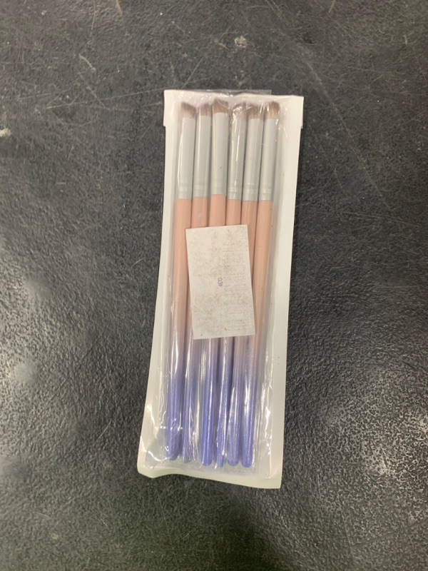 Photo 1 of HYWWPFLAY 6pieces Ombre Nail Brush Wood Nail Pen Ombre Brush for Gel Nails Nail Gradient Brush Nail Design Brushes Nail Painting Kit Nail Art Tools Acrylic Nail Accessories