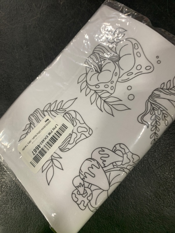 Photo 1 of DOODLREAM 15Pcs Mushroom and Plant Embroidery Pattern Stabilizers, 8.3"x11.7" Mushroom Water Soluble Stick and Stitch Embroidery Stickers, 4 Sheets Hand Sewing DIY Plant Embroidery Paper